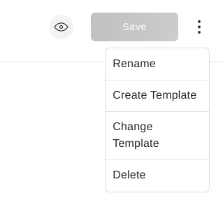 Creating a template